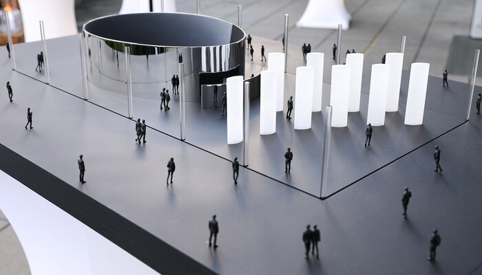 Modell des mobilen Pavillons 2023